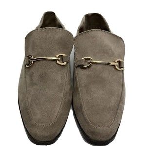 Vintage Havana Size 8.5 Squared Toe Suede Mule Loafers